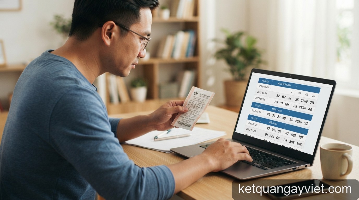 Hướng dẫn chi tiết cách tra cứu kết quả xổ số kiến thiết 3 miền chính xác nhất 2026 - 2